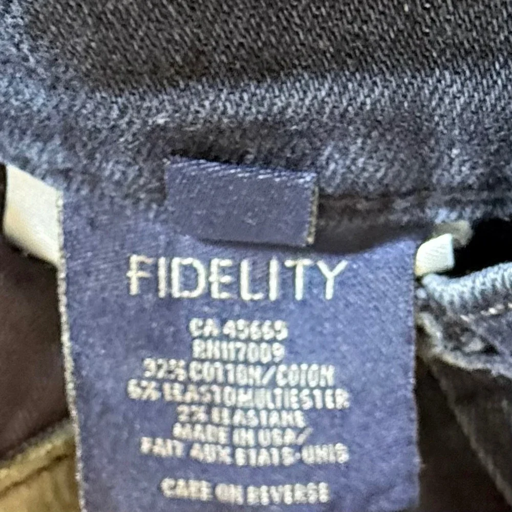 Fidelity Impala Jeans Mens 33x33 Straight Leg Dark Wash Blue